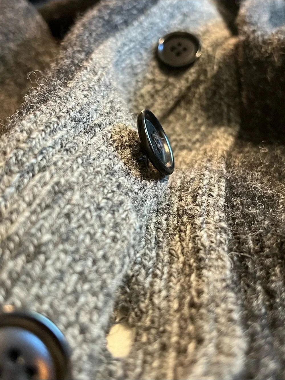 J Crew Cardigan | 100% Lambs Wool | Dark Gray | Small